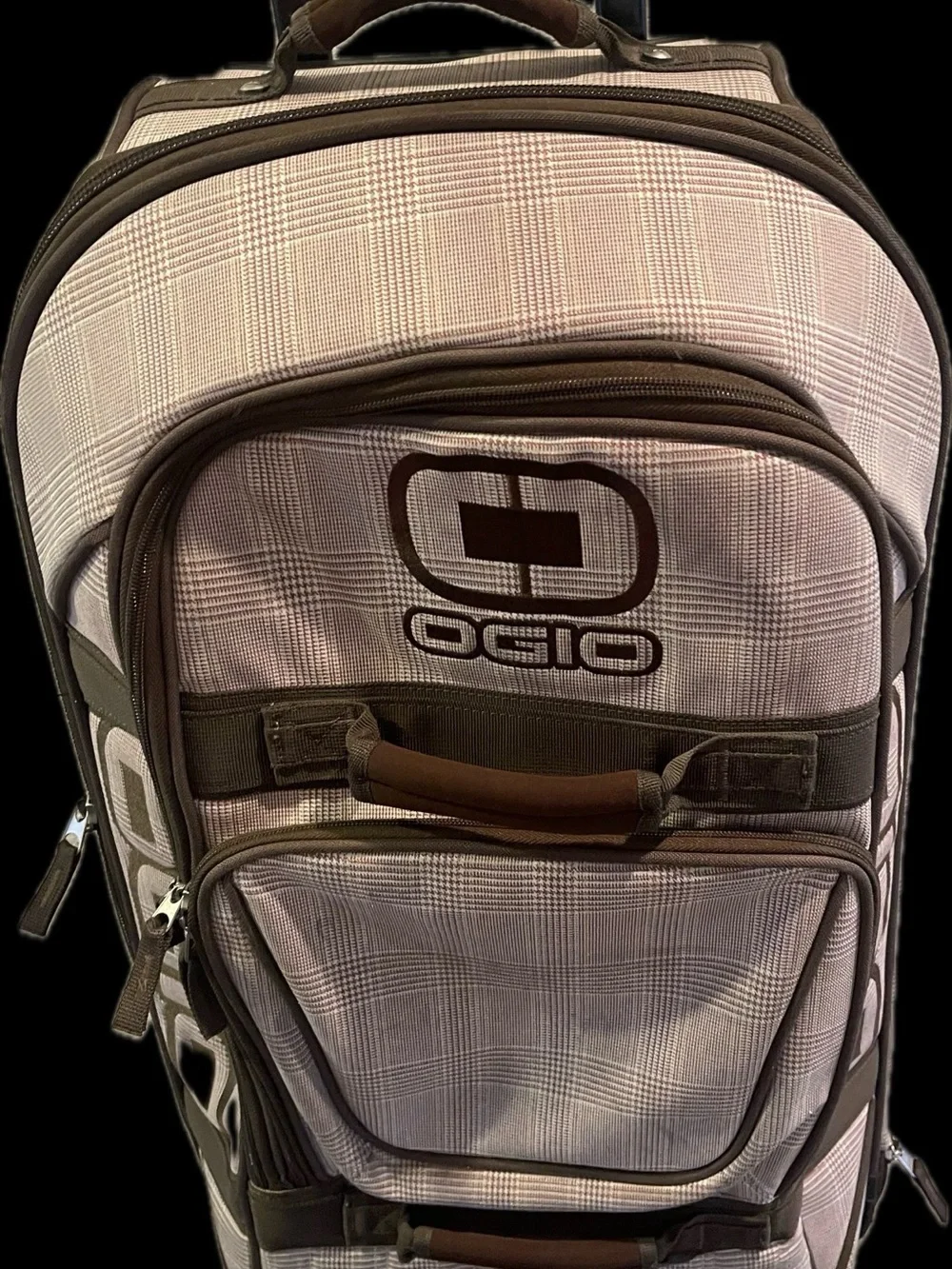 OGIO Men’s Tan and Brown houndstooth Travel Luggage